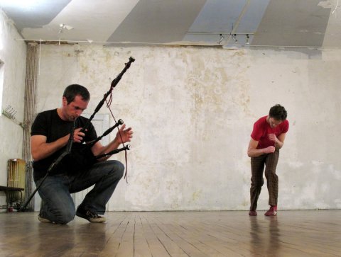 Improvisation avec Erwan Keravec - La Grande Boutique, Langonnet, 2011
